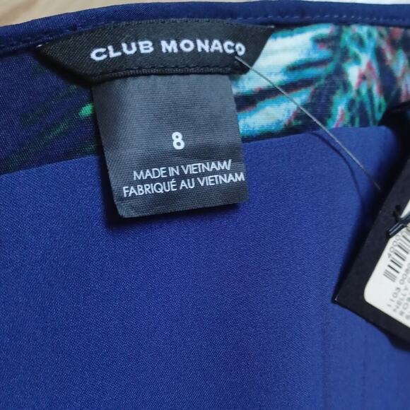 Club Monaco Nelly Palm Print Mini Dress 6 NWT - Picture 13 of 14